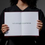 woman holding certificate with not enough experience