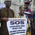 Pensioners protest