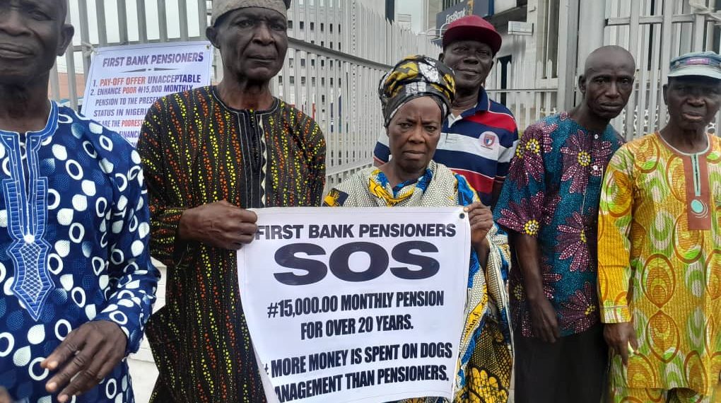 Pensioners protest