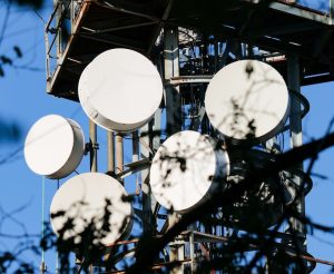 antennas on broadcast tower