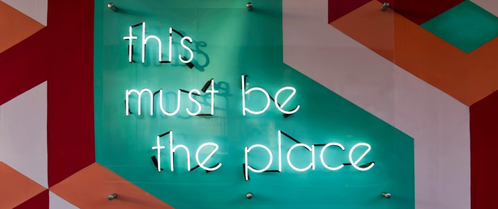 photo of led signage on the wall